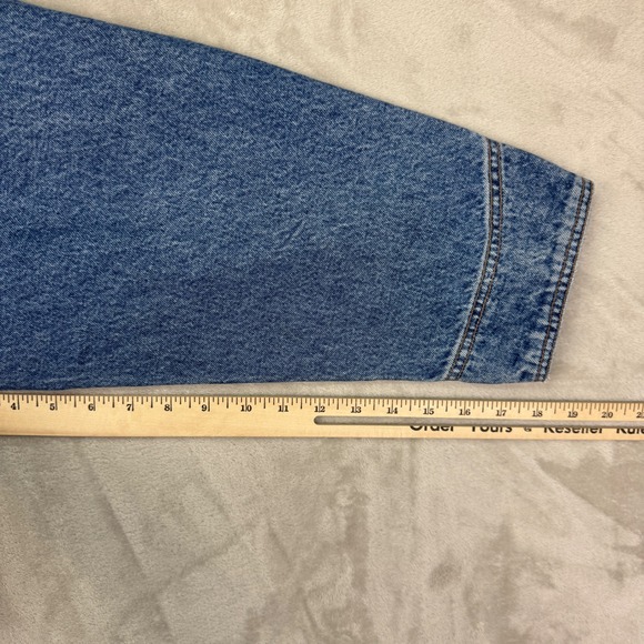 Calvin Klein Engine Jacket Denim Barn Chore Coat 90s NWT XL Deadstock Rare - Picture 13 of 15